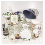 Milk Glass Lamp, Oil Lamps, Ceramic Decor