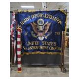 US Flags, Reserve Officers Assoc. Banner