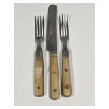 Civil War Era Bone Handled Flatware