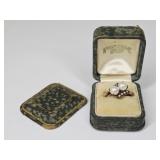 3.43 Grams 14KT Gold & Pearl Antique Ring