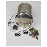 2.4 OZT Sterling Silver: Chain, Bear Pin & More