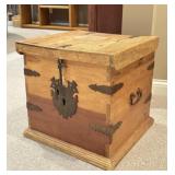 Rustic Wood Trunk Crafted in Mexico