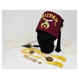 Vintage Mizpah Shriner Fez w/ Pin & More