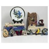 Bird Books, Plate, Stained Glass