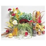 Faux Flower Arrangements, Vases, Bowls