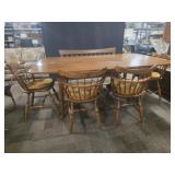 Ethan Allen Early American Table, Chairs & Bench