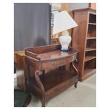 Mahogany Stand and Lamp