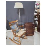 Caswell-Runyan Sewing Cabinet, Rocker, Lamp