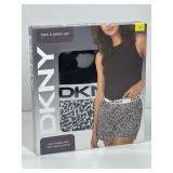 New DKNY Tank & Short Set, Animal Print, Small