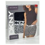 New DKNY Tank & Short Set, Animal Print, Medium