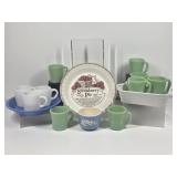 Fire King Mugs, Cameo Ware, Puerto Pans