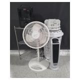 Heaters, Lasko Fan, Storage Containers, Shelf
