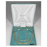 16.08 14KT Gold by EternaGold Necklace & Bracelet