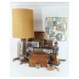 Lamps, Wall Art, Shoe Shine Box