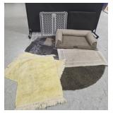 Area Rugs, Dog Gate & Dog Bed