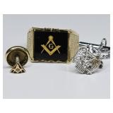 9.53 Grams 10KT & 14KT Gold Masonic Jewelry