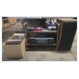 Record Albums, Boombox, Stereo Speakers