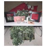 Pillows, Vases, Faux Greenery, Wine Holder