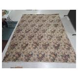 Large Floral Area Rug - 131in x 108in