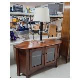 Corner Entertainment Cabinet, Lamp
