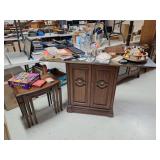Side Tables, Bar Cabinet, Games