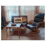 MCM Chair, Loveseat, Coffee Table & Decor