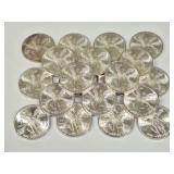 20 Mexican 1982 Libertad 1OZ Silver Coins