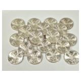 20 Mexican 1982 Libertad 1OZ Silver Coins