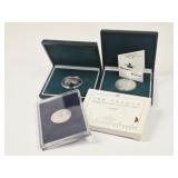 3 French 1986 Silver Statue Liberty Coins