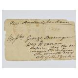 Andrew Jackson Signed Leaf Panel Signed Free Frank