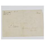 John Adams Signed Leaf Panel, Signed Free Frank