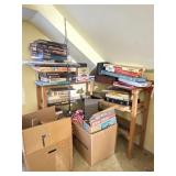 Board Games, Puzzles, Fishing Poles, Models