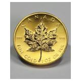 1982 Canadian 1OZ Fine Gold Maple Leaf Coin