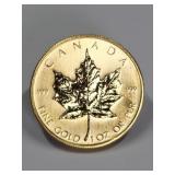 1982 Canadian 1OZ Fine Gold Maple Leaf Coin