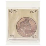 1895 Silver Barber Half-Dollar Coin, PR63