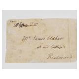 Thomas Jefferson Signed Leaf Panel circa 1801-09