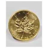 1982 Canadian 1OZ Fine Gold Maple Leaf Coin