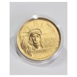 1986 Gold French Statue of Liberty Coin