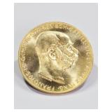1915 Austrian 100 Coronas Gold Coin / Bullion