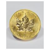 1982 Canadian 1OZ Fine Gold Maple Leaf Coin