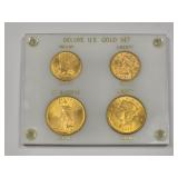Deluxe US Gold Set, 4 Coin Set