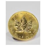 1982 Canadian 1OZ Fine Gold Maple Leaf Coin
