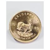 1980 South African Krugerrand 1 OZ Fine Gold Coin