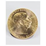 1915 Austrian 100 Coronas Gold Coin / Bullion