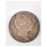 1854 German 3 1/2 Gulden Maximilian Silver Coin