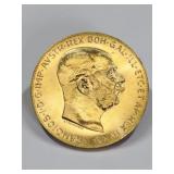 1915 Austrian 100 Coronas Gold Coin / Bullion