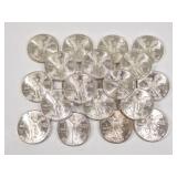 20 Mexican 1982 Libertad 1OZ Silver Coins