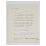 President Warren Harding Signed Letter w/ COA