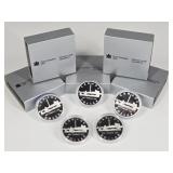 5 Royal Canadian Silver Dollars w/ Cases
