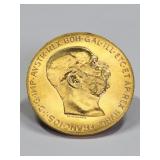 1915 Austrian 100 Coronas Gold Coin / Bullion